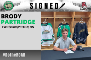 The Cougars are excited to add BRODY PARTRIDGE to our Roster!